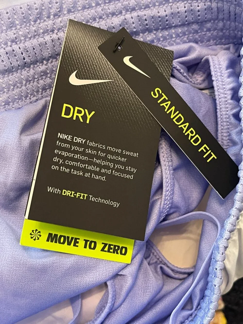 New Nike Shorts Dri-Fit Purple White Small